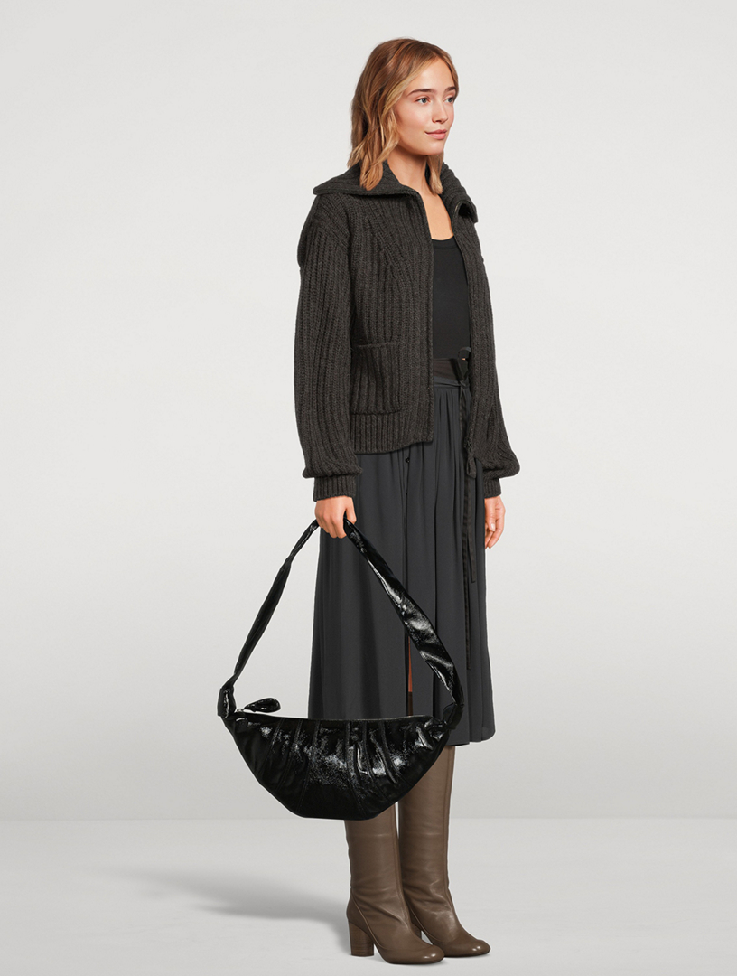 バッグ LEMAIRE MEDIUM CROISSANT COATED COTTON LEMAIRE Medium Croissant Coated Cotton Shoulder Bag | Holt