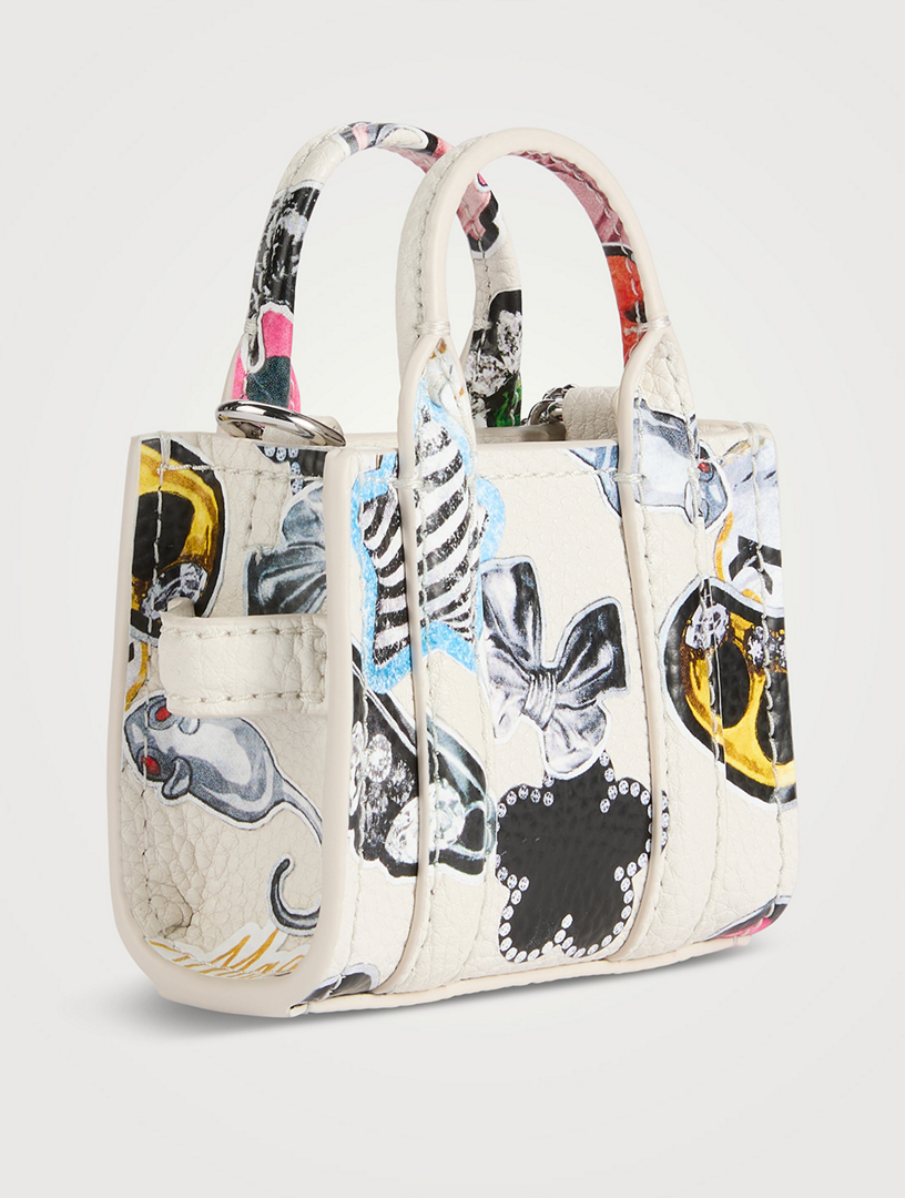 トートバッグ MARC JACOBS CHARM THE NANO LEATHER TOTE Marc Jacobs The Nano Tote Bag Charm | Yellow | FARFETCH CA