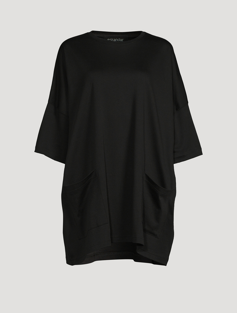 BURBERRY Check Pocket Cotton Oversized T-shirt | Holt Renfrew