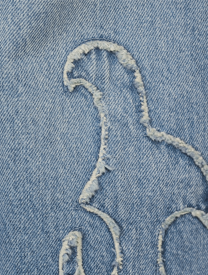 Birkin Embroidered Straight-Leg Jeans