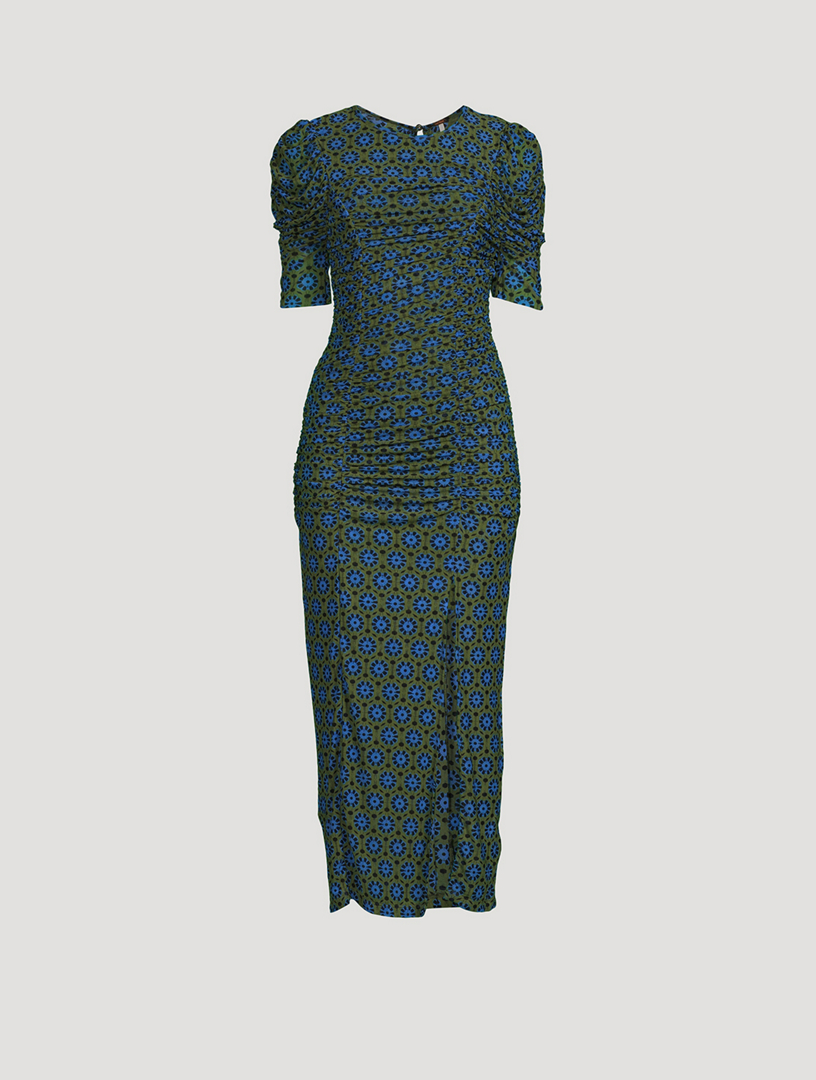 FREE PEOPLE Briella Ruched Midi Dress In Floral Print | Holt Renfrew