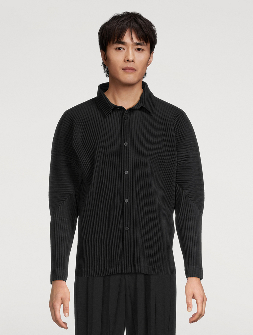 HOMME PLISSÉ ISSEY MIYAKE MC November Long-Sleeve Polo | Holt Renfrew