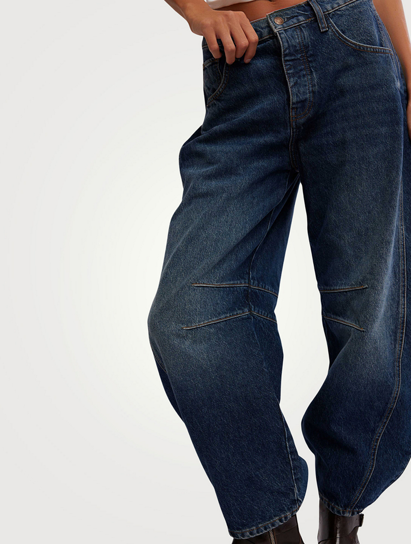 TOLLE BRAUN GLÄNZENDE Damen Jeans Marc O'Polo Gr. 28/32 Stretch Hingucker Hose EUR 9,99