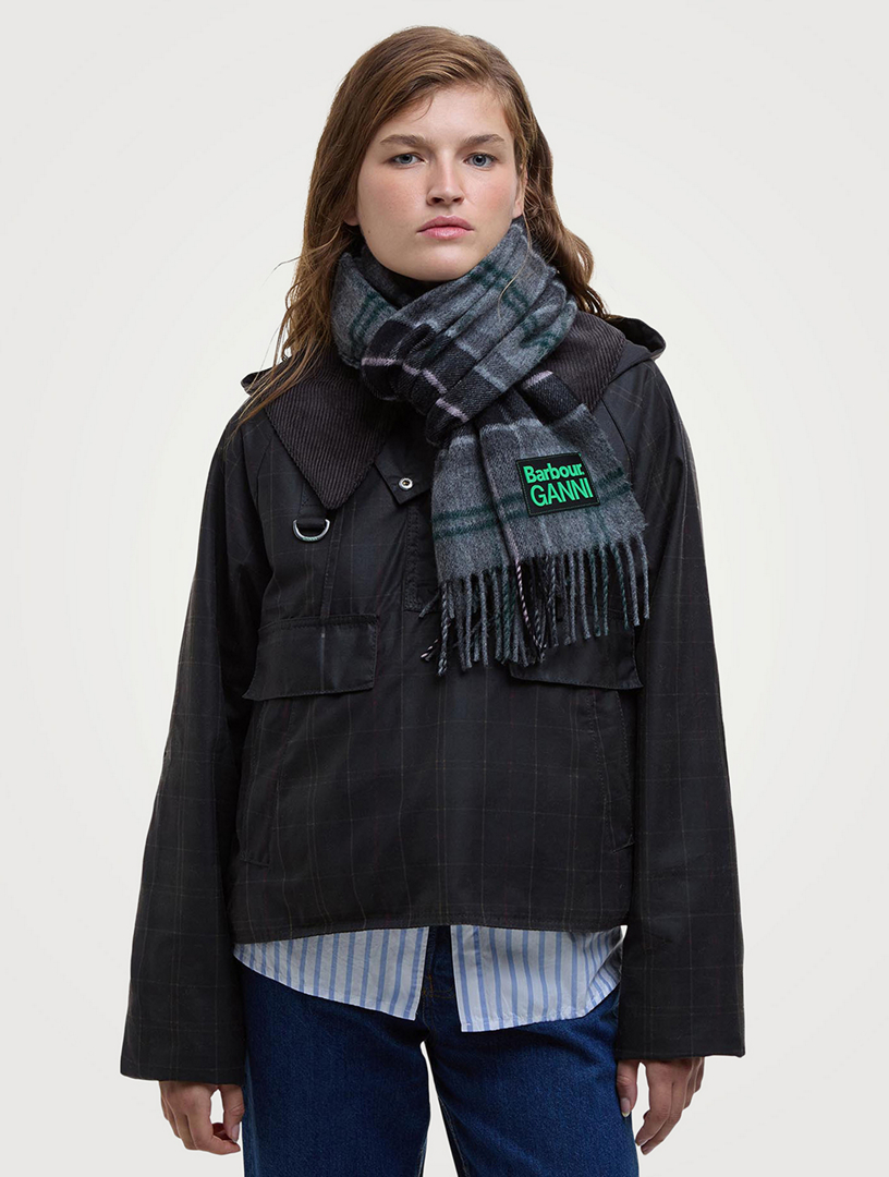 GANNI X BARBOUR Ganni x Barbour Tartan Scarf Holt Renfrew