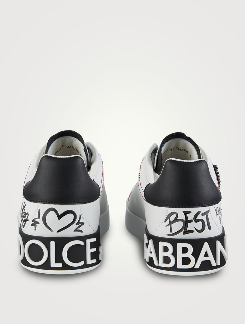 DOLCE&GABBANA Portofino グラフィック&パッチ装飾 スニーカー org.jpg