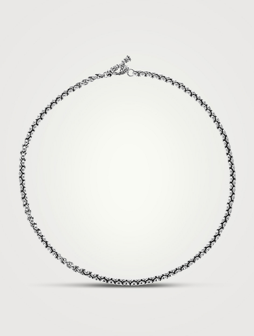 Small Silver Infinity Link Necklace