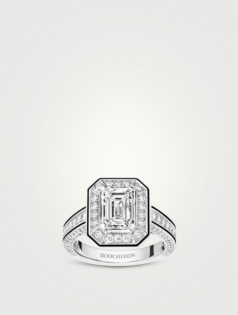 Vendôme Liseré White Gold Solitaire Diamond Ring