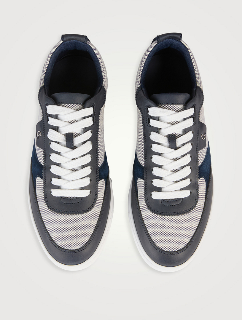 CHRISTIAN LOUBOUTIN Tutti Rui Leather And Canvas Sneakers