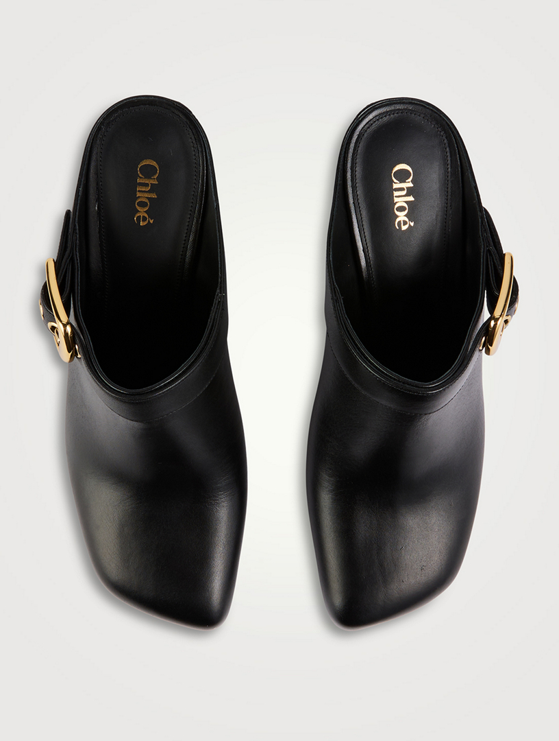Andrea Leather Mules