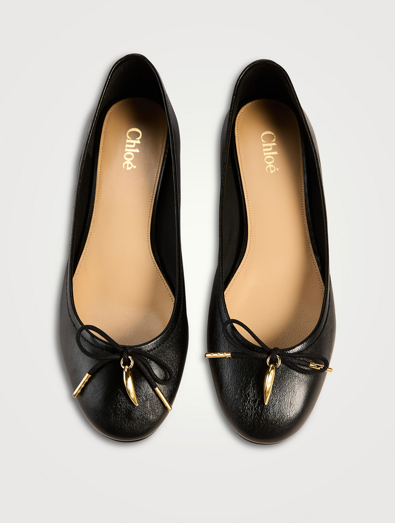 CHLOÉ Iris Leather Ballet Flats | Holt Renfrew
