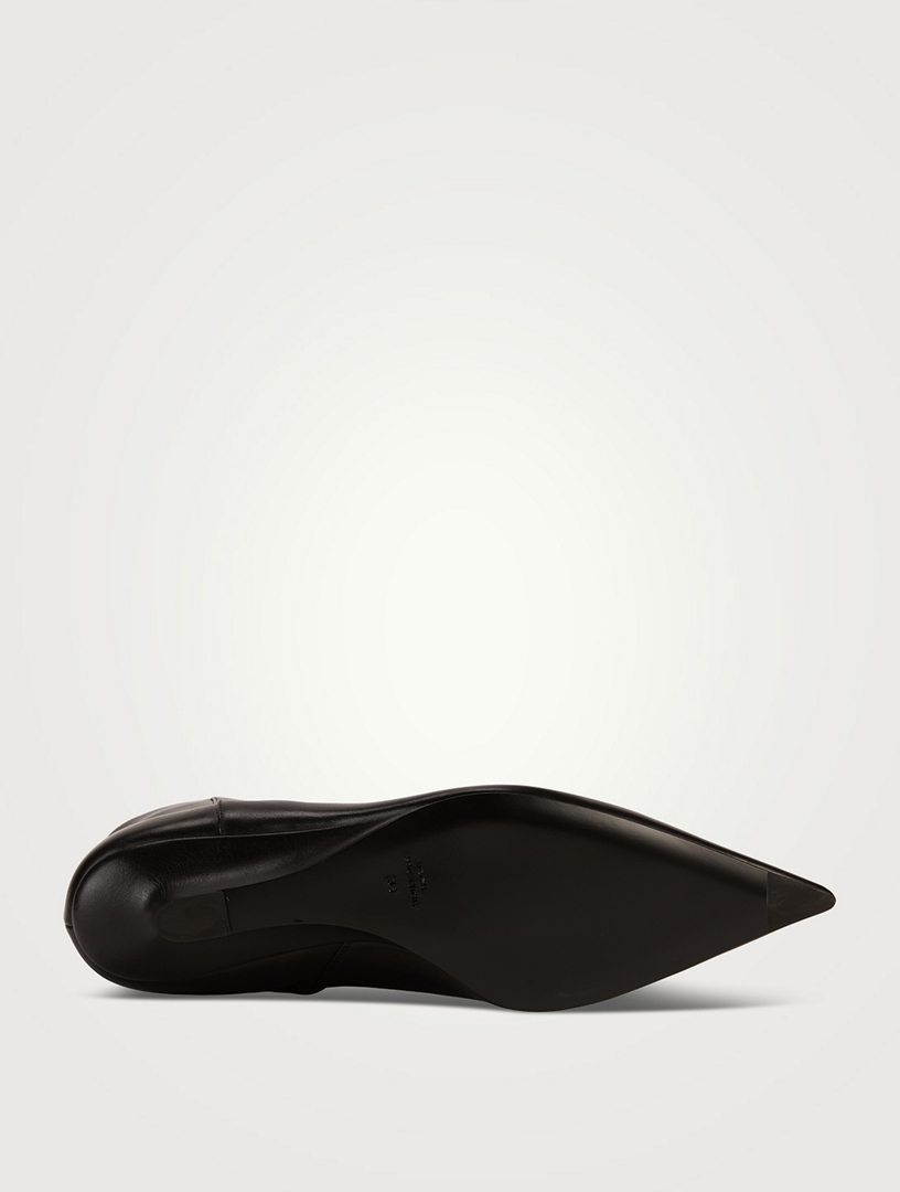 TOTEME Sharp Leather Wedge Ankle Boots | Holt Renfrew