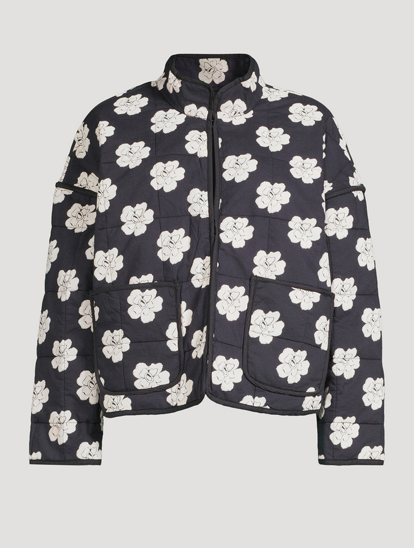 Chloe Quilted Jacket In Floral Print