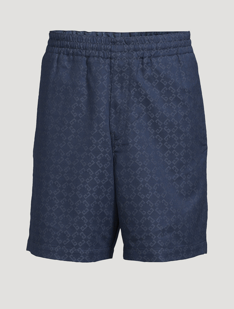 Monogram 72 Jacquard Denim Shorts