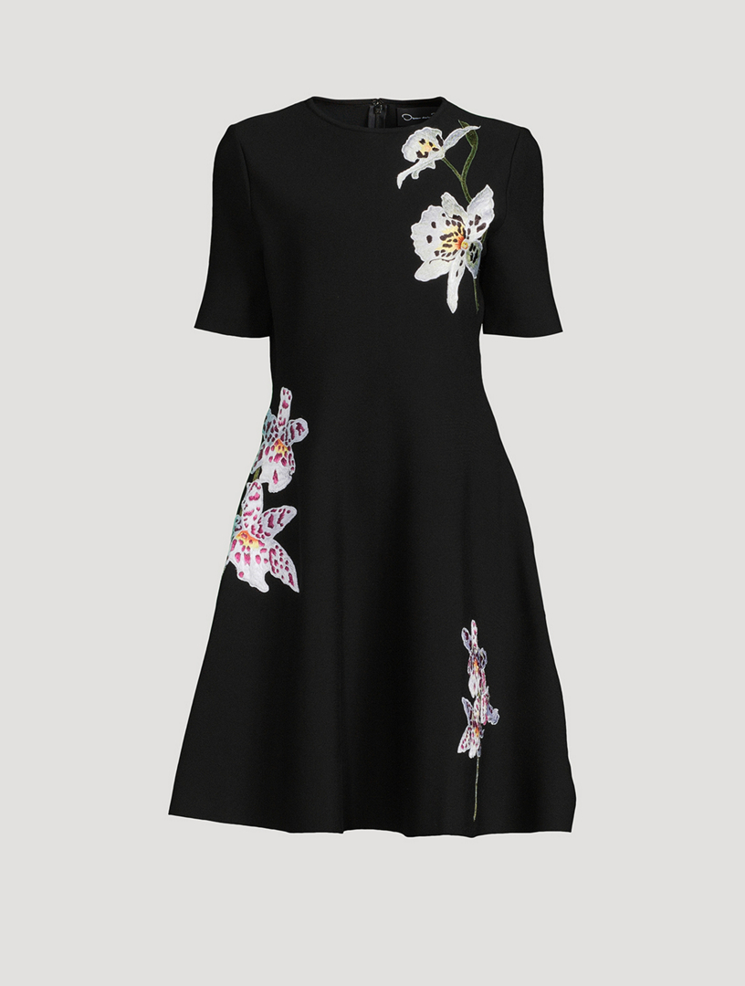 Orchid Jacquard Mini Dress