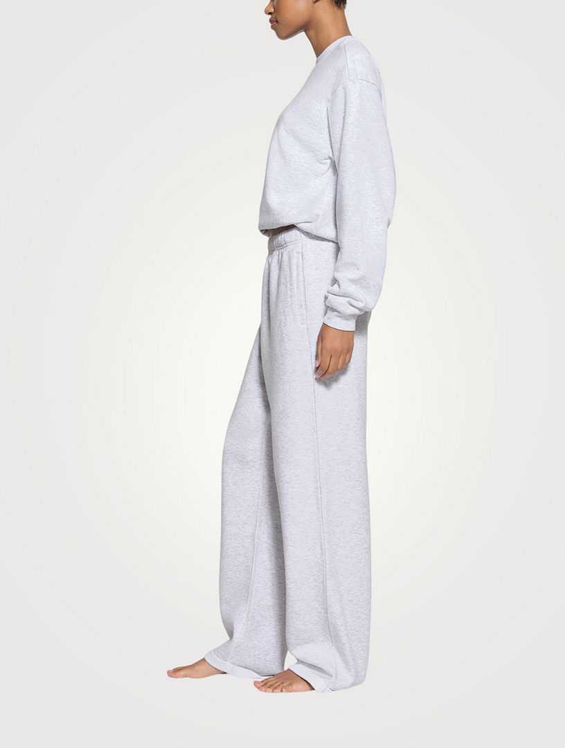 skims コットンフリース クラシック ストレートレッグパンツ SKIMS Cotton Fleece Classic Straight-Leg Pants | Holt Renfrew