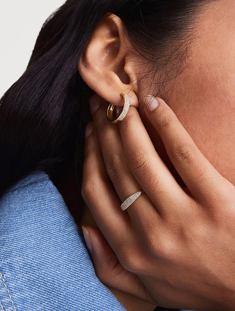 Gold Ring Mejuri Real Gold Mejuri 14K Solid Gold Pavé Matural