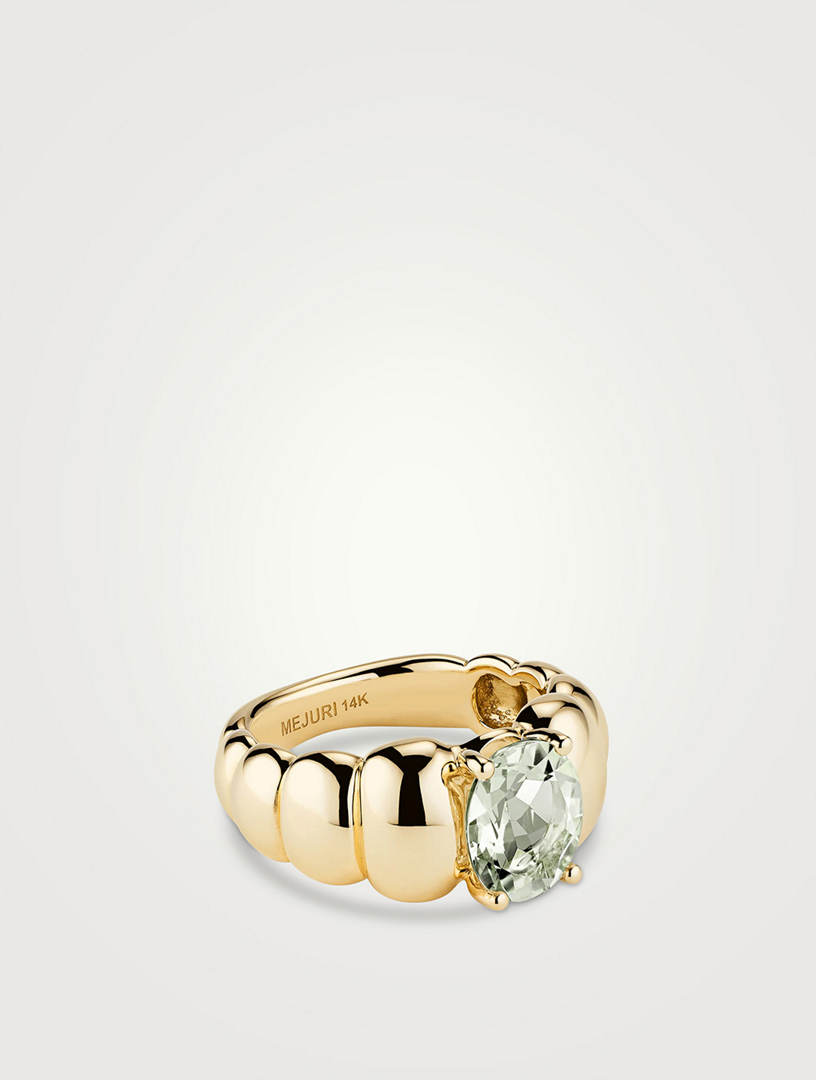 Gold Ring Mejuri Personalized Mejuri Rings 14K Gold Custom Name