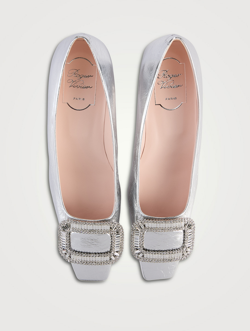 ROGER VIVIER Belle Vivier Metallic Leather Pumps Holt Renfrew
