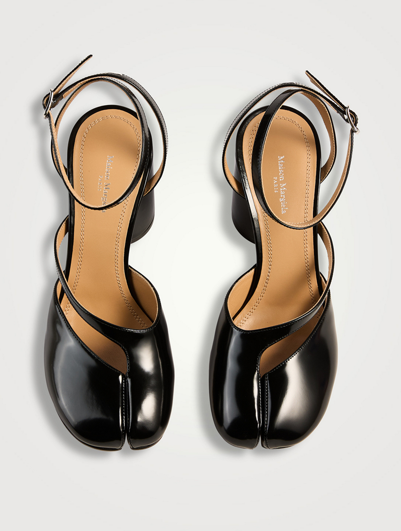 靴 MaisonMargiela ANKLE STRAP TABI PUMPS MAISON MARGIELA Tabi Leather Pumps | Holt Renfrew
