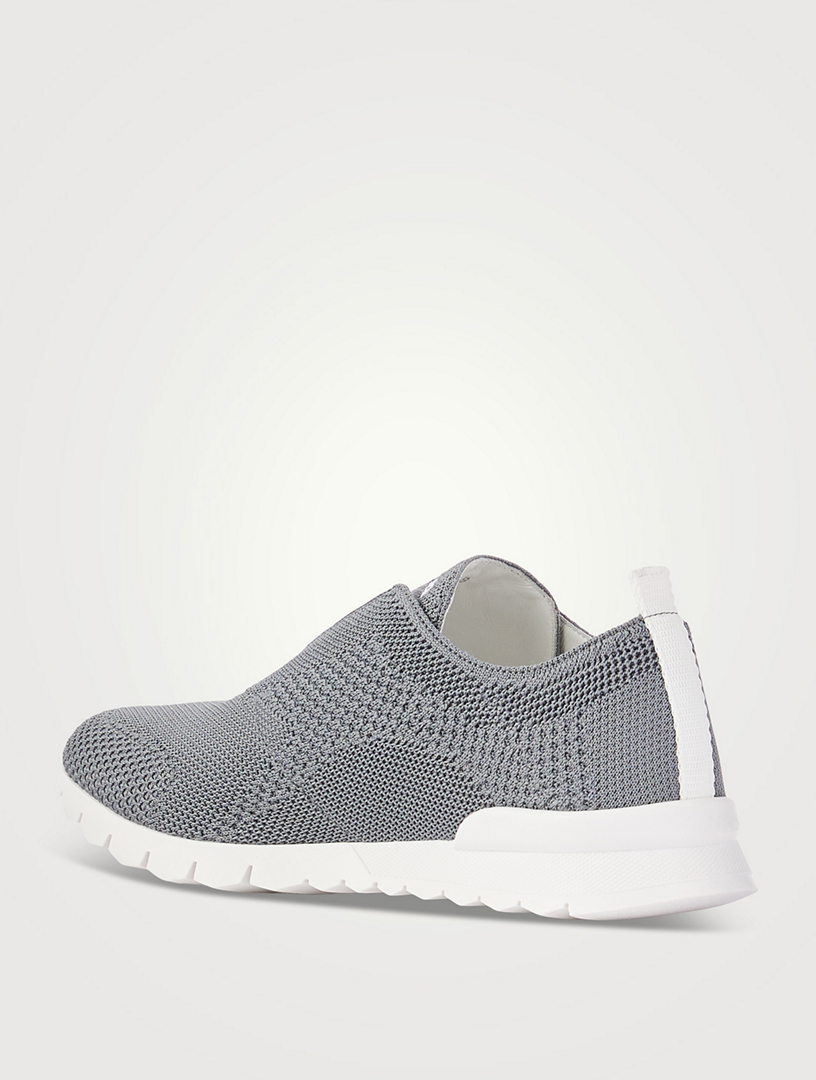 【送料&関税込】Kiton Fit Model Grey Sneakers FIT Cashmere Knit sneakers | Kiton