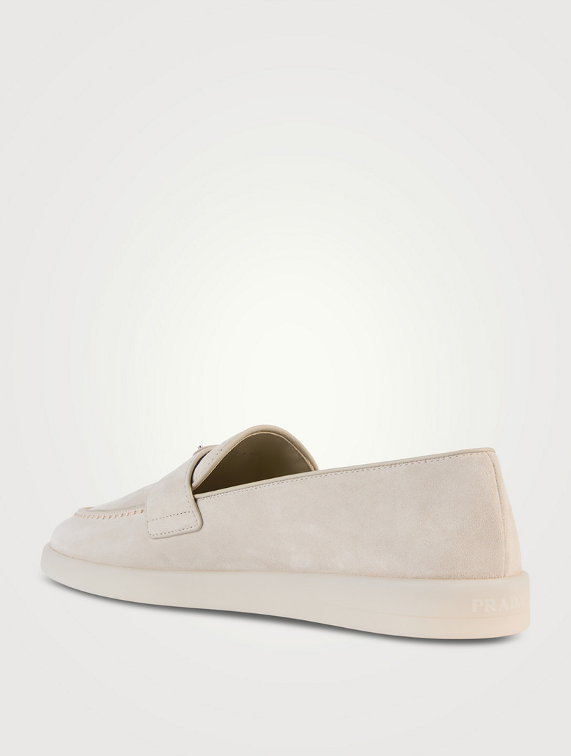 PRADA Suede Loafers | Holt Renfrew