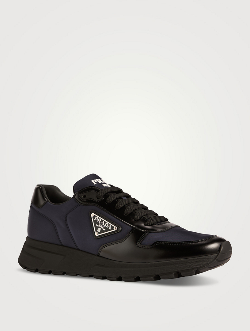PRADA Prax Re-Nylon And Leather Sneakers | Holt Renfrew