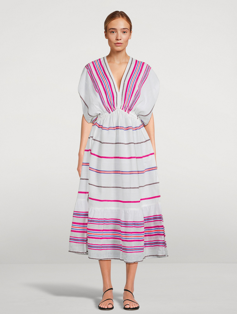 Leila Dress Stripe Print