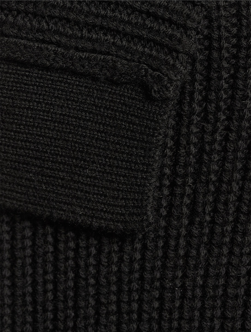 Belted Wool Cardigan