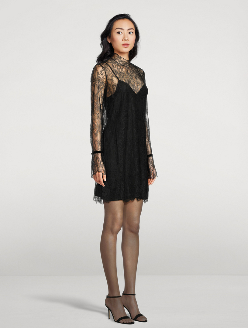 FRAME Lace Shift Dress | Holt Renfrew