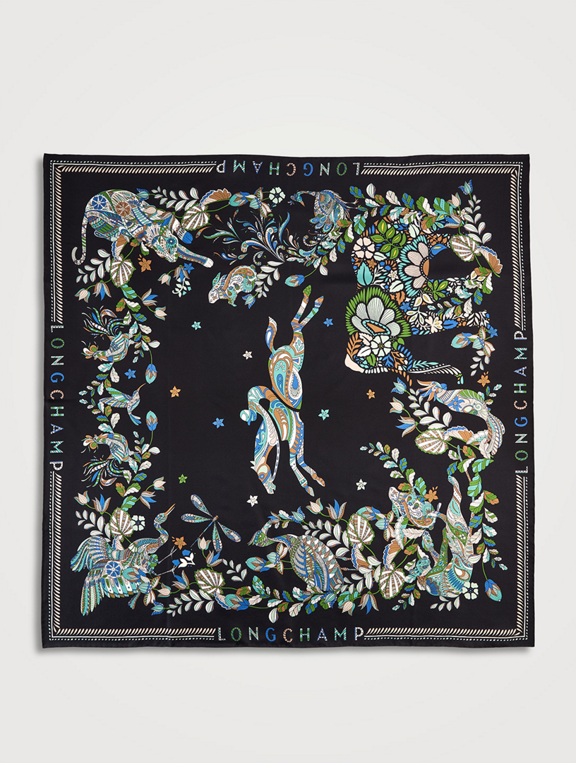 Forêt Longchamp Silk Scarf