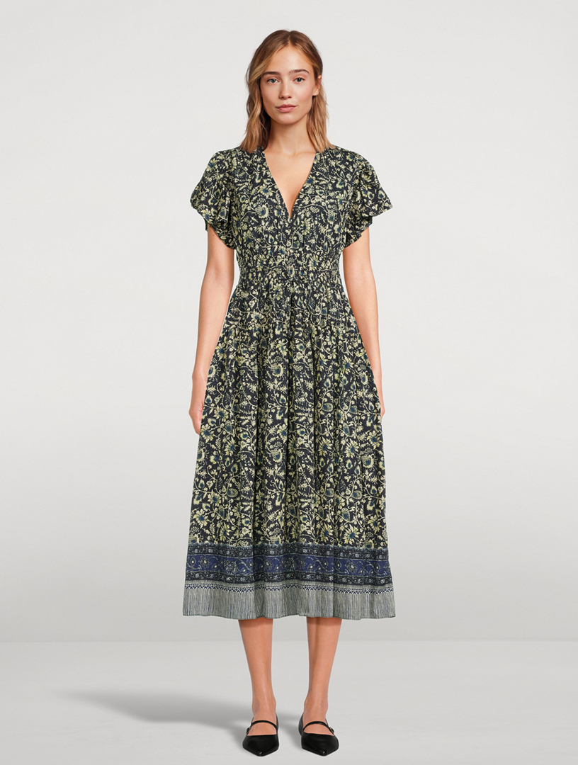 Lyria Midi Dress Floral Print