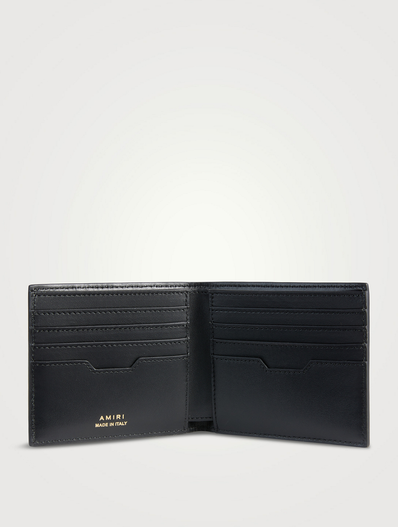 AMIRI 洗練 MA QUAD LEATHER BIFOLD ウォレット AMIRI Black MA Quad Leather Bifold Wallet Amiri