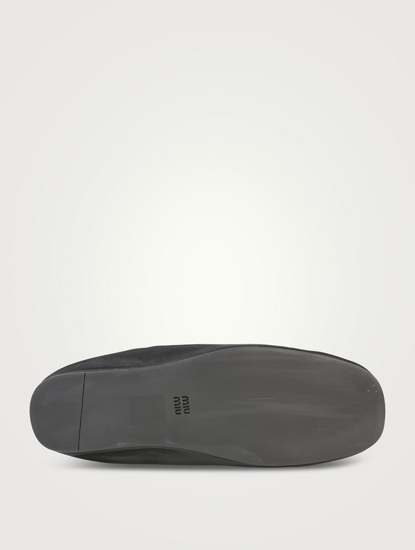 MIU MIU Leather Penny Loafers | Holt Renfrew