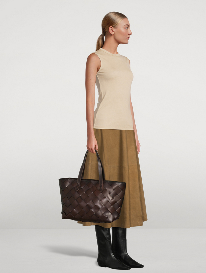 DRAGON DIFFUSION Crossover Leather Tote Bag | Holt Renfrew