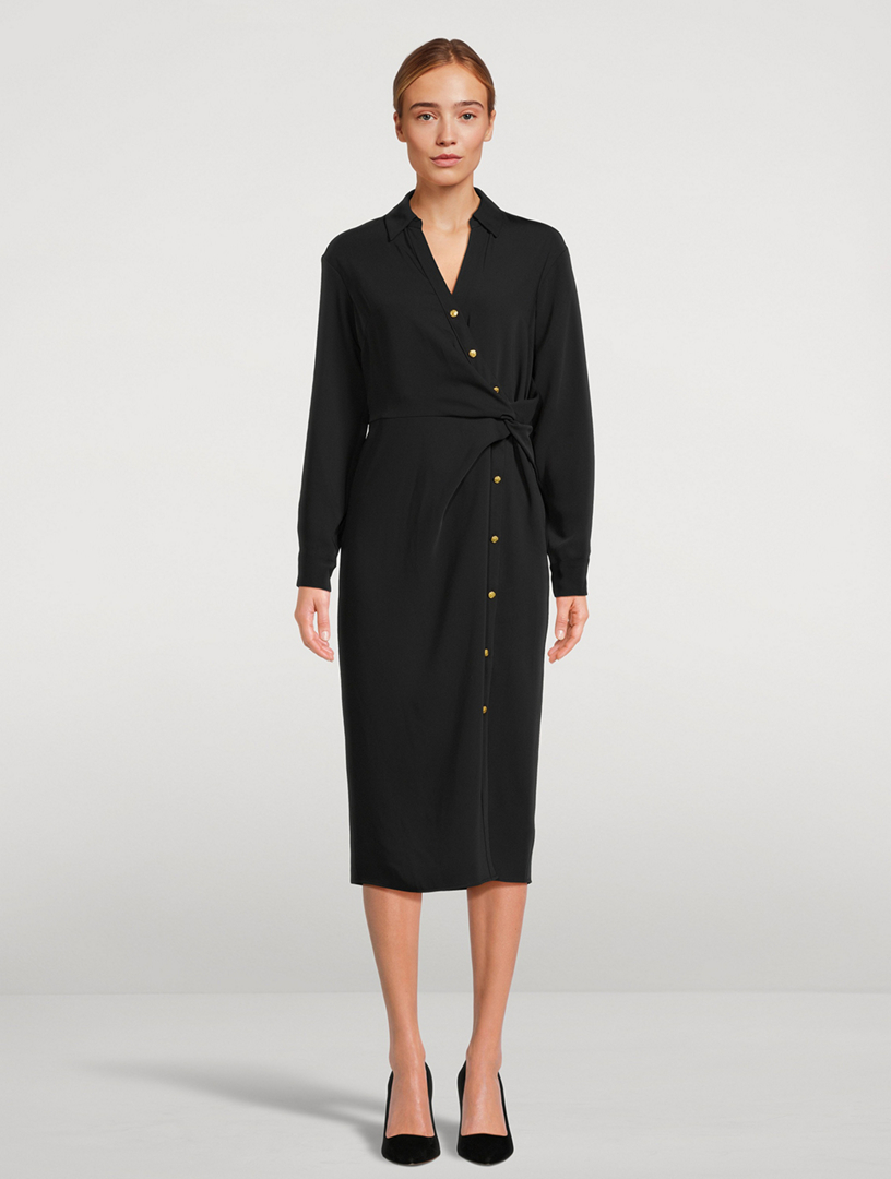 VERONICA BEARD Wright Twisted Shirt Dress Holt Renfrew