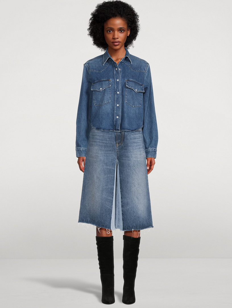 ショートパンツ Chloe SS25 Denim bermuda shorts (CH25SDS02158 476) p25_chloe_p25-chloe-