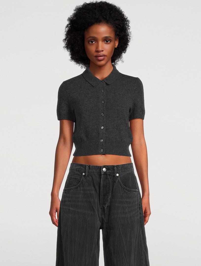 Cropped Wool Cardigan