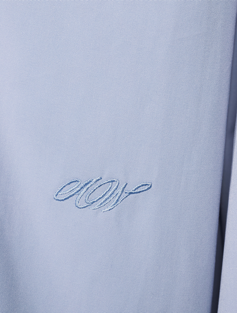 ALEXANDER WANG Oversized Split-Front Poplin Shirt | Holt Renfrew