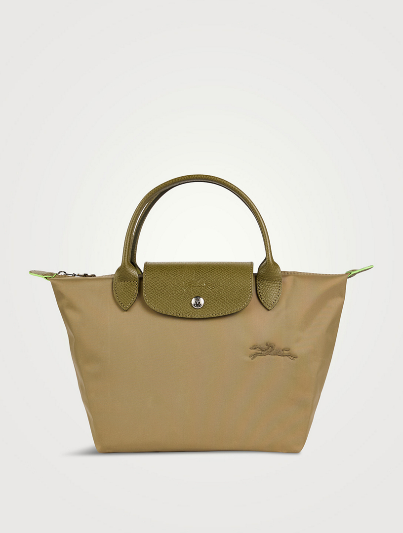 Small Le Pliage Green Top Handle Bag