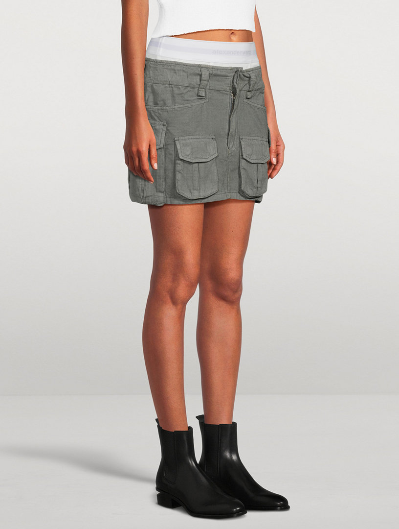 【未使用・タグ付】Rib Skirt Pants/グレー/38 未使用・タグ付】Rib Skirt Pants/グレー/38