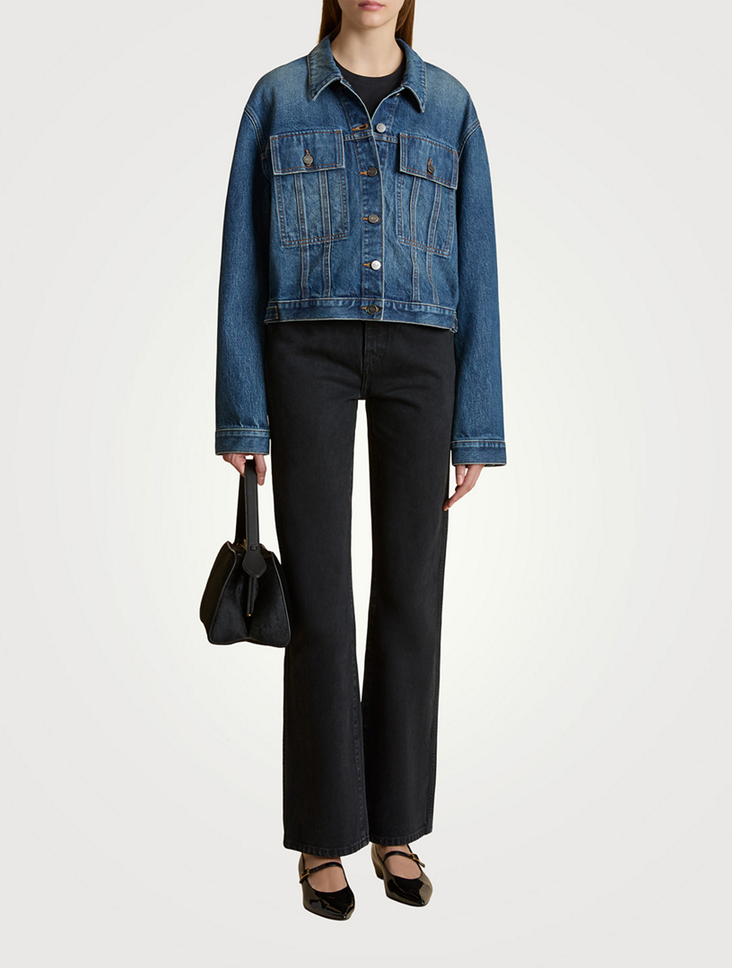 KHAITE Saunder Denim Jacket | Holt Renfrew
