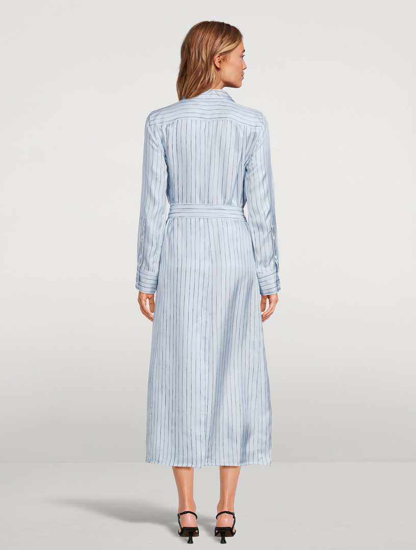 proenza schouler shirt dress Vanessa printed shirt dress in blue - Proenza Schouler