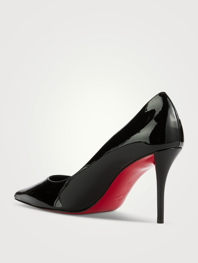 「美品中古✨」Christian Louboutin Leather Pump Christian Louboutin - Miss Jane Denim Patent Leather Pump, 55mm