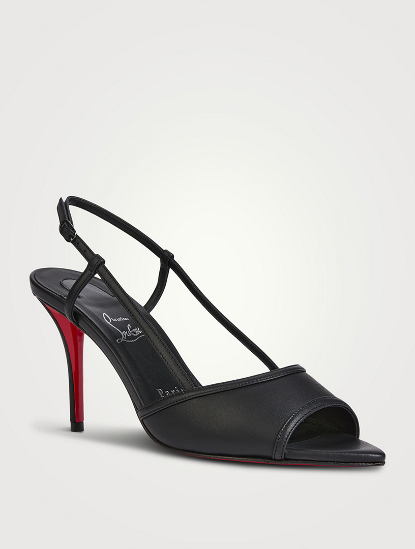 CHRISTIAN LOUBOUTIN Miss Z Leather Slingback Sandals | Holt Renfrew