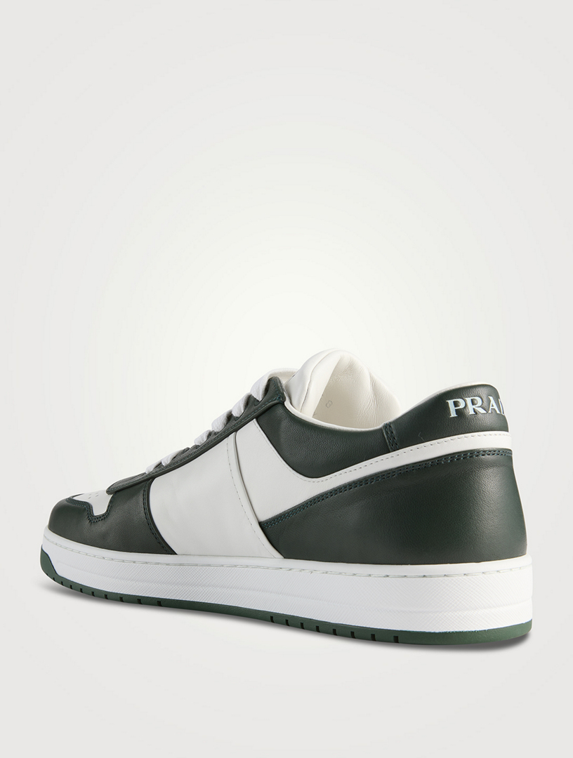 スニーカー PRADA DOWNTOWN SNEAKERS IN ROIS BRUSHED LEATHER PRADA Downtown Leather Sneakers | Holt Renfrew