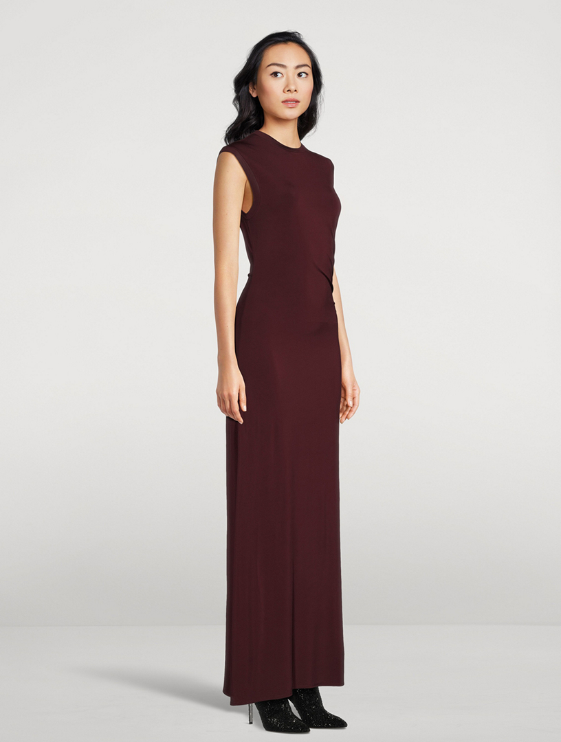 STELLA MCCARTNEY Ruched Jersey Maxi Dress