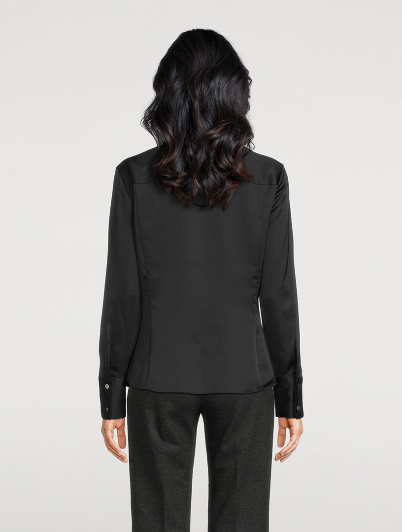 Slim Satin Shirt