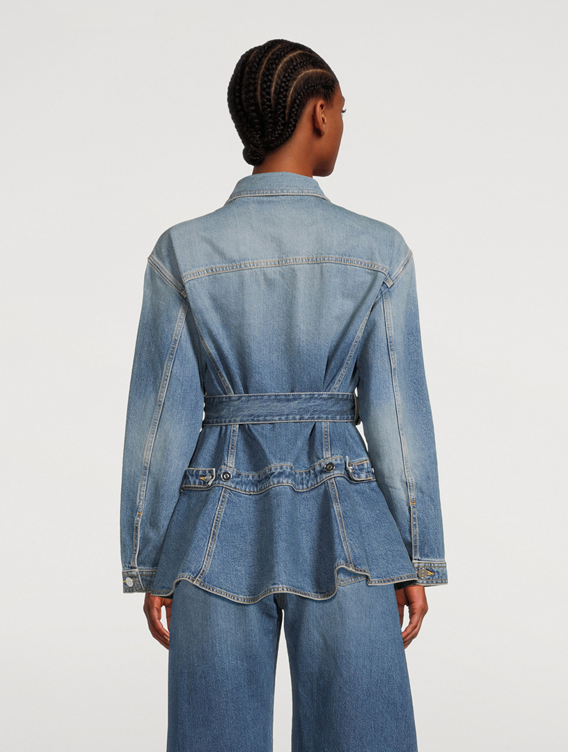Belted Denim Jacket