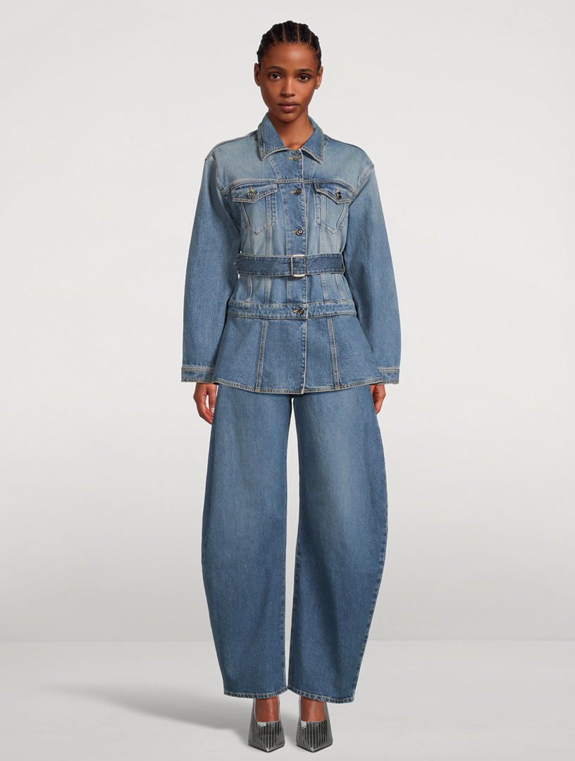Belted Denim Jacket
