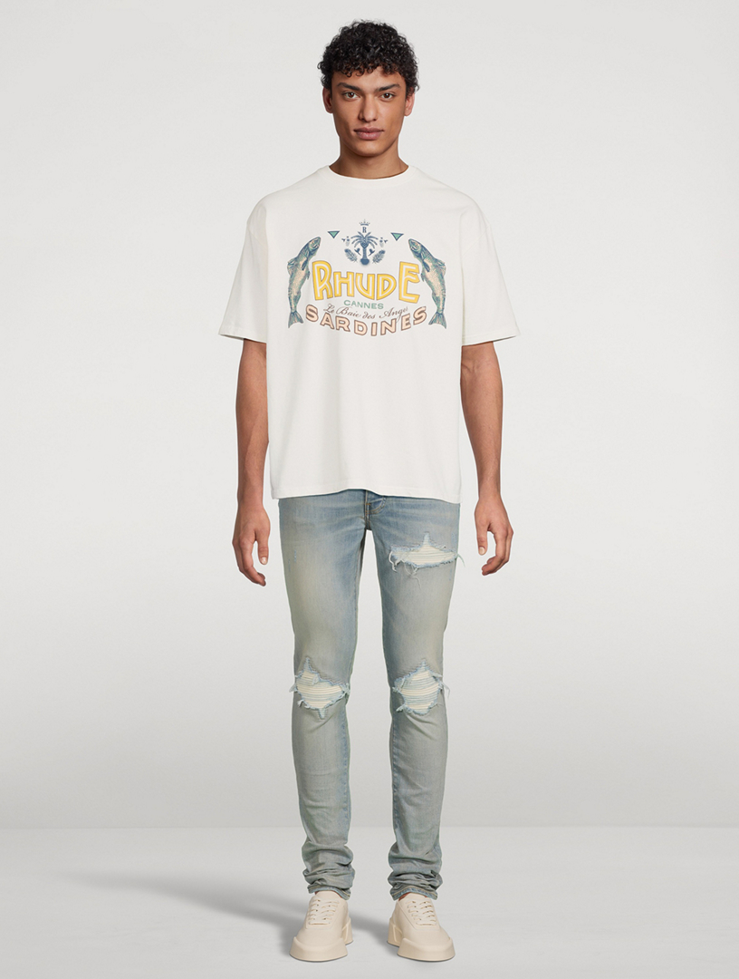 【関税込み】Rhude オフホワイト Sardines Tシャツ Off-White 'Sardines' T-shirt by Rhude on Sale